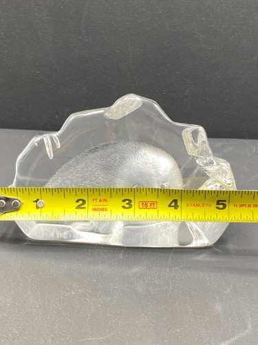 Mats Jonasson Sweden Baby Seal Sculpture Signed Handmade Crystal - Picture 15 of 16