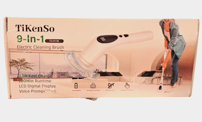 9 In 1 Electric Spin Scrubber Brush 3 Speed Cordless & Rechargeable LCD Screen