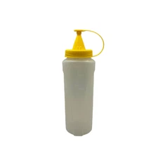 Clear Plastic Squeeze Bottles Condiment Dispensers for Ketchup and Mustard