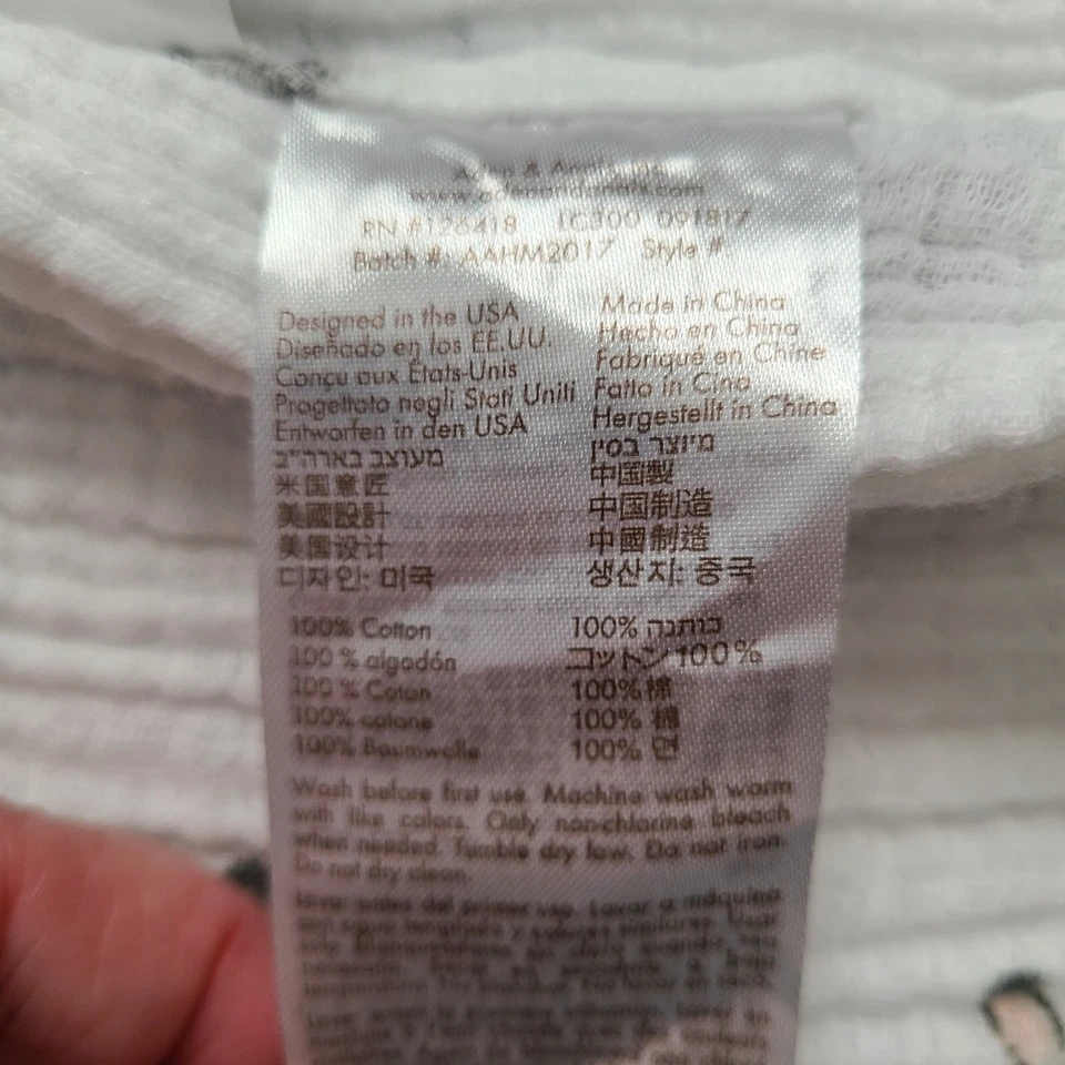 Juego de manta de recepción de bebé Aden Anais de muselina de algodón tigre elefante cebra Foto 4 de 4