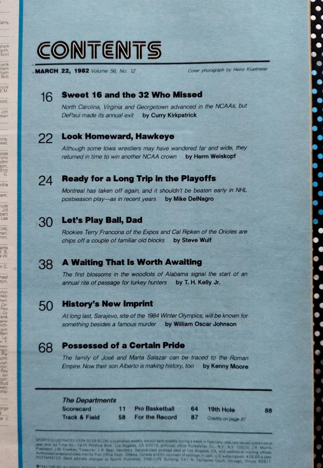 1982 Sports Illustrated Georgetown's PATRICK EWING ~ No Label ~ NCAA Playoffs - Image 2 of 4