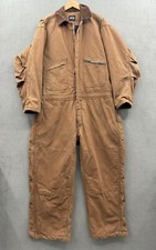 Key Outerwear Men  s XL SHORT - Insulated Overalls Brown Work Lined