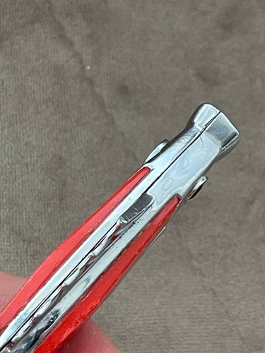 Coltello Sovietico Vintage Pesca Perm Tasca Pieghevole Souvenir Pesce Rybka URSS - Foto 5 di 16
