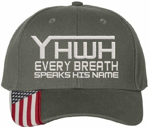 Sombrero cristiano para hombre - YHWH bordado cada aliento habla su nombre sombrero Jesús - Imagen 4 de 16