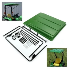 Green Top Canopy with Bracket For John Deere Compact Utility Tractors ROPS