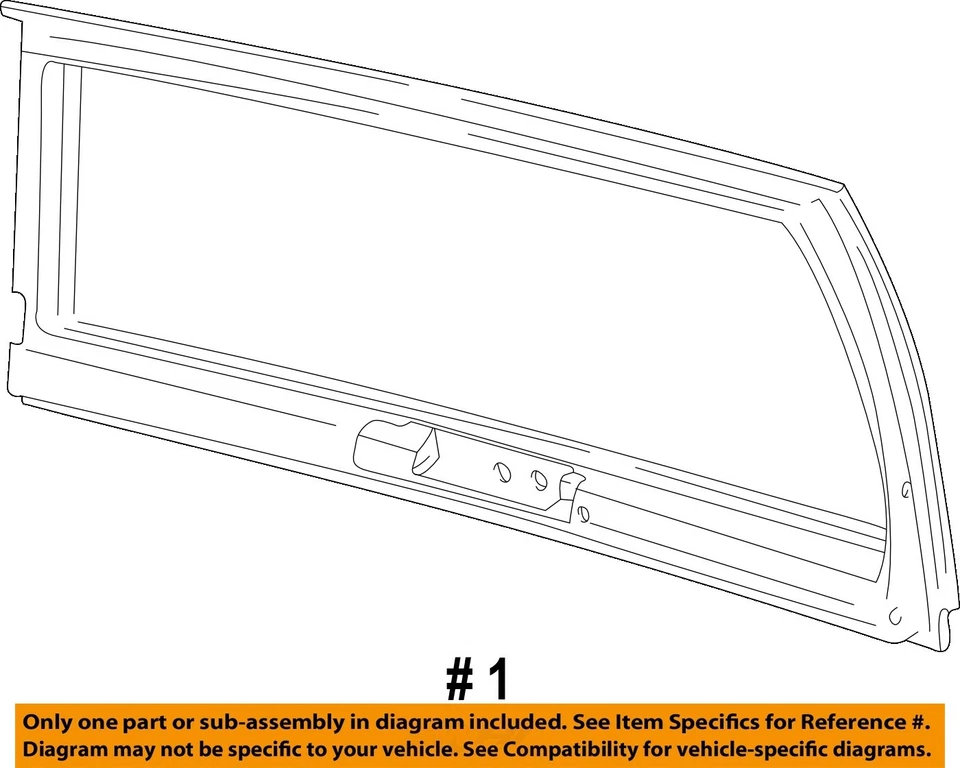 Used Deck Lid fits: 2001 Chevrolet Astro with Dutch door upper w/wiper w/privacy - Изображение 3 из 4