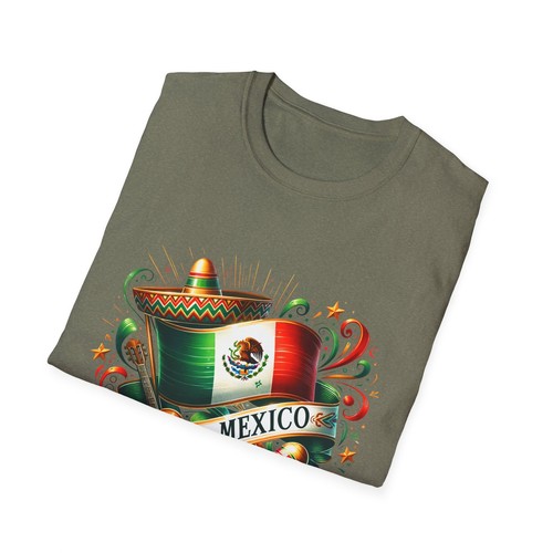 Viva Mexico T-Shirt, Unisex Softstyle Tee for Cinco de Mayo, Festival Wear, - Picture 25 of 25