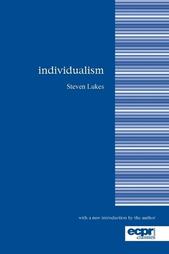 Thumbnail - Steven Lukes Individualism (taschenbuch)