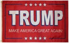 3x5 Trump Make America Great Again! Red 2024 Polyester Flag 3'x5' Grommets MAGA