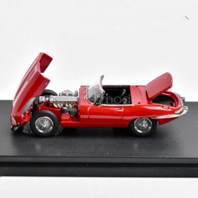 4R-787 GFCC 1/64 ジャガー E-type Coupe 1961 GFCC 1/64 Scale Jaguar E-type Roadster 1961 Red Diecast car Model