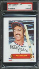1973 Topps Pin-Ups Mike Epstein PSA 9 Texas Rangers