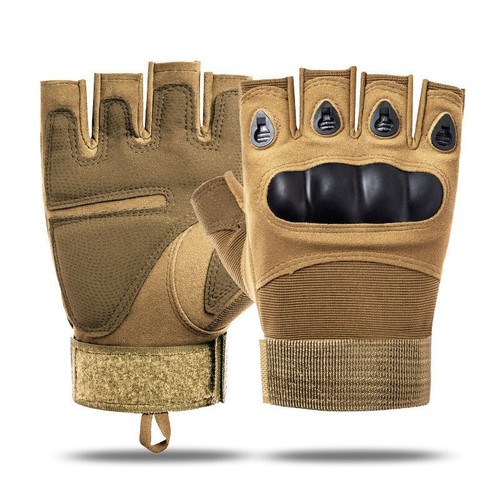 Military Tactical Hard Knuckle Gloves Full Finger Fingerless Army Combat Hunting - Picture 15 of 18