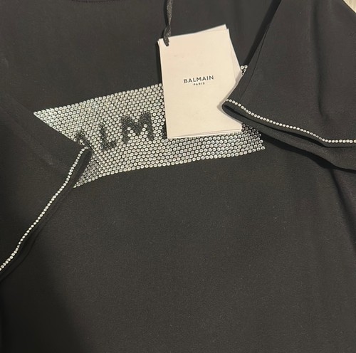 Girl black balmain dress size 8 - Picture 6 of 11