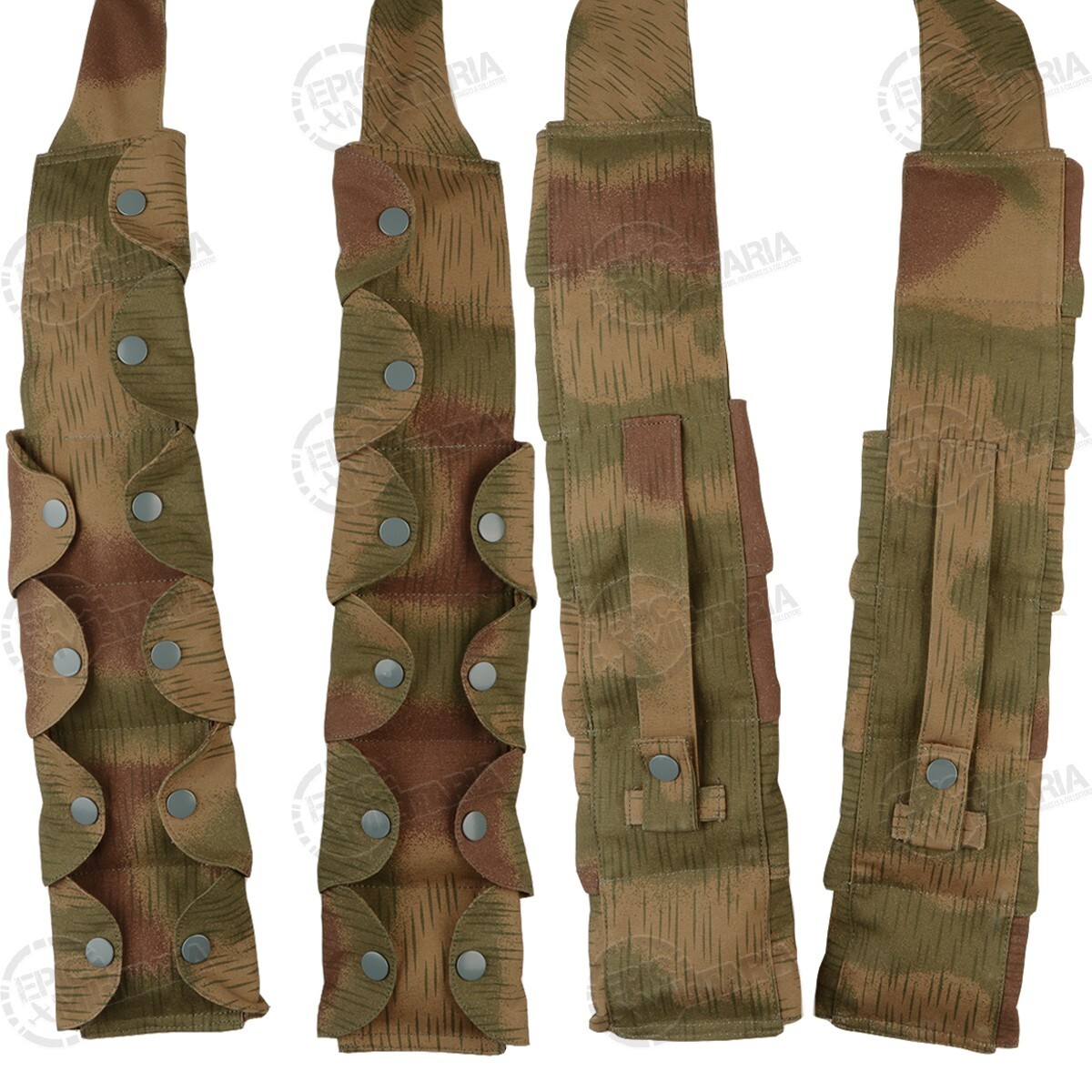 WW2 Paratrooper Style German Tan & Water Camouflage Bandolier Airsoft