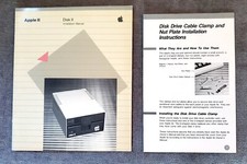 Vintage 1982 Apple Disk II Installation Manual, with Cable Clamp Pamphlet