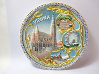 Wien Vienna Wandteller Plate Souvenir ÖSterreich Stepansdom Prater SchöNbrunn