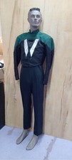 Used Marching Band Uniform  Size 32 Dark Green, Black  White 