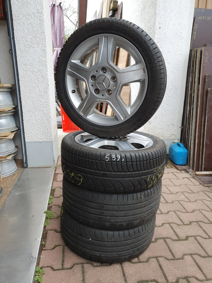 Mercedes-Benz A-Klasse ALUFELGEN A1684013102-Sommerradsatz-205/45R16 W168 W169  - Bild 3 von 4