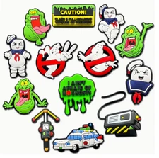 GHOSTBUSTERS - movie Slimer  - 13pc Shoe Charms croc decoration -  FREE SHIPPING