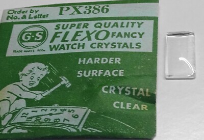 Verre De Montre Rectangle 15 X 21 Mm - Base Plate - Neuf Sans étiquette - Pièce De Rechange