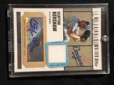 2009 TOPPS TICKET TO STARDOM AUTO CLAYTON KERNSHAW-RELIC #TSAR-CK