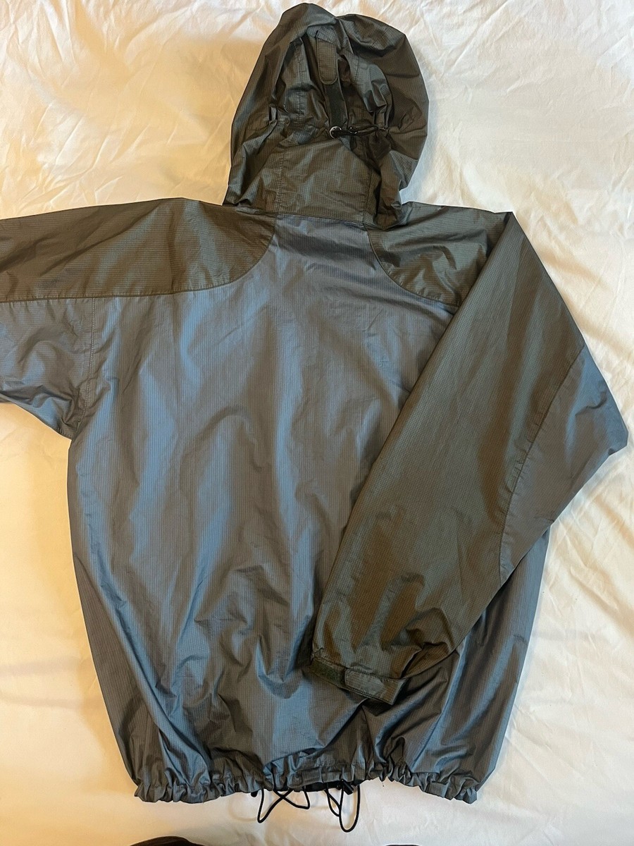 Montbell Goretex Windbreaker Rain Jacket Blue Grey Two-tone Large