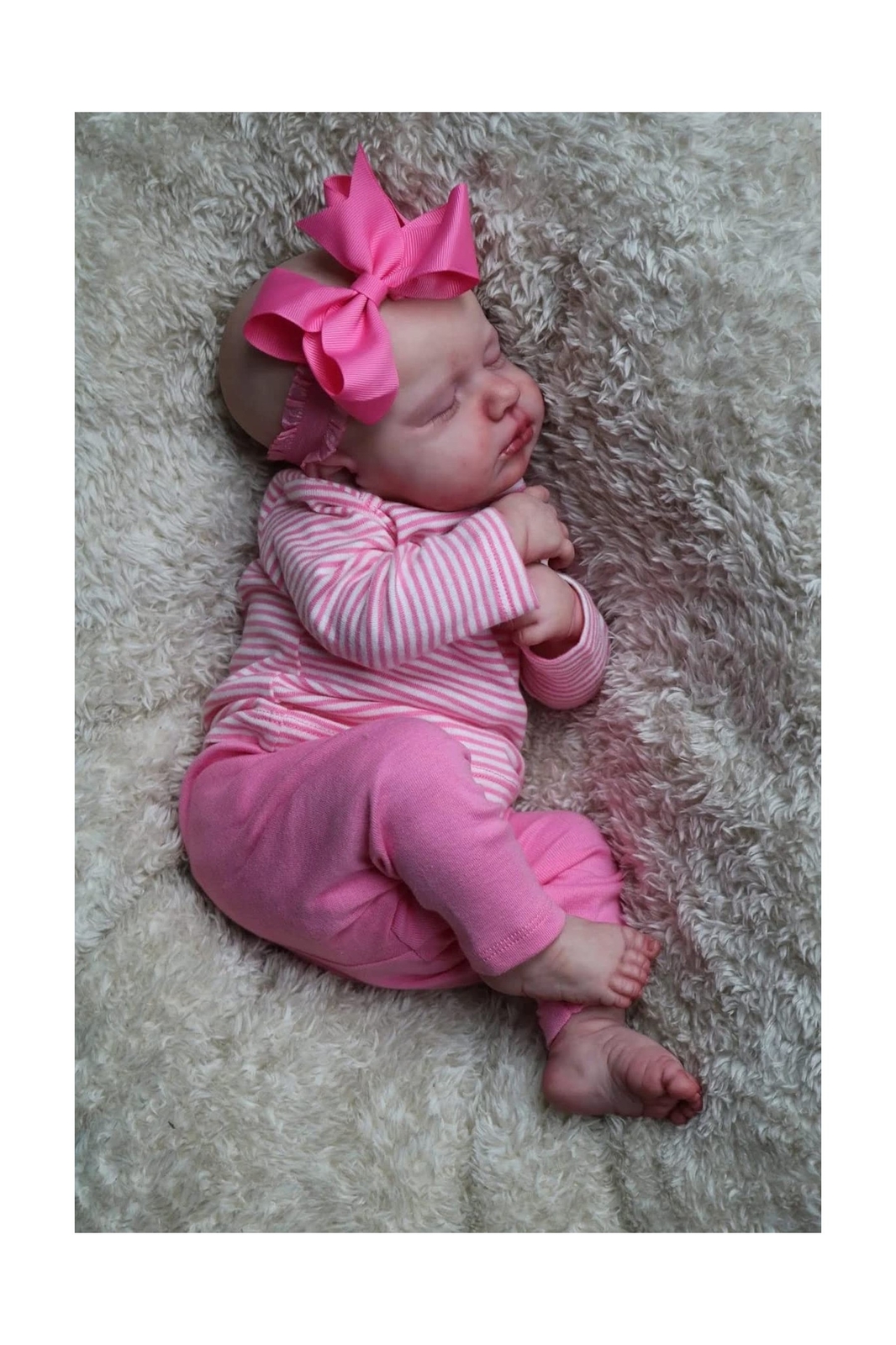  Pinky Reborn Baby Dolls Girl 20 Inch Soft Weighted Body  Realistic Newborn Baby Dolls with Pink Clothes and Headwear,Cute Lifelike  Handmade Silicone Sleeping Doll… : Toys & Games