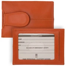 iLi Leather Pull Out ID Credit Card Case 6404