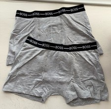 Image of Boss Boys 2 Pack Grey Boxers Age 12 Years Bnwt