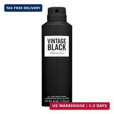 Kenneth Cole Vintage Black Body Spray for Men, 6.0 Fl. Oz.