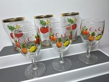 Cantrell & Cochrane, Britvic Glass Lot X 3. 70’s C&C Kitsch Cocktail Bar PK104