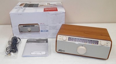 Mint!! Works!! SANGEAN #WR-12 AM/FM/Aux-in ANALOG STEREO RADIO (Wooden Cabinet)