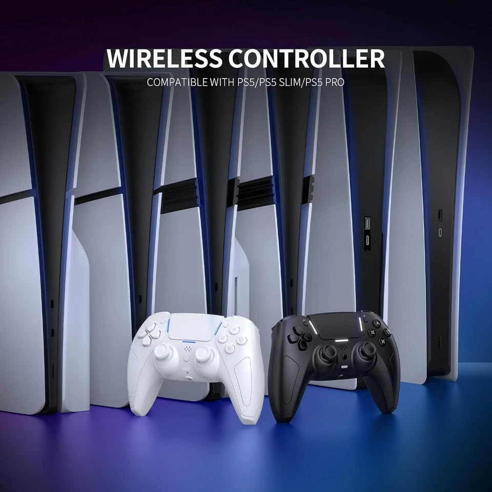 LED Wireless Gaming Controller for PS5/PC/Android/IOS/MAC/Steam Deck,Hall - Image 2 of 4