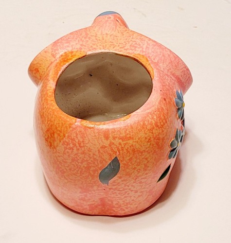 Fioriera elefante mod in ceramica rosa vintage alta 4,25" - Foto 4 di 8