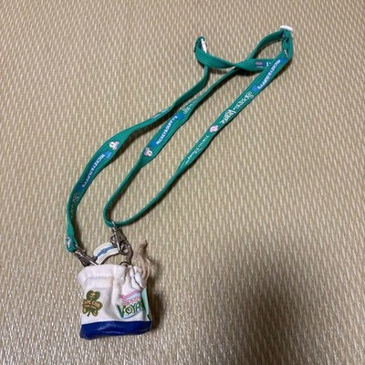 Disney Tokyo DisneySea Mickey & Duffy Coin Case w/ Neck Strap, Green, EXC