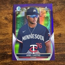 2023 Bowman Chrome Prospects Purple Refractor 97/250 Ariel Castro #BCP-203 8az