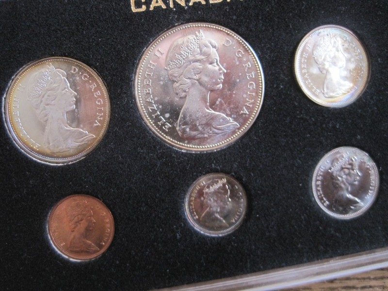 1867-1967 Canada Mint Coins Confederation Uncirculated Proof-Like 6pc. Set