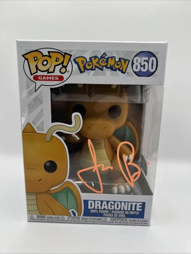 Jason Paige Signed  Dragonite Pokemon Funko Pop!