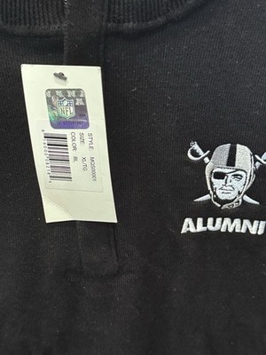 NWT Clique Las Vegas raiders Alumni Zip Sweater XL 