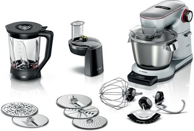 Bosch Serie 8 OptiMUM Küchenmaschine 1600W Edelstahl 5,5L SensorControl Plus MUM