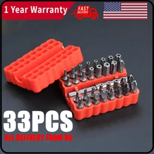 33PCS Hex Head Drill Bit Set with 1/4 Extension Bit Holder for Screwdrivers