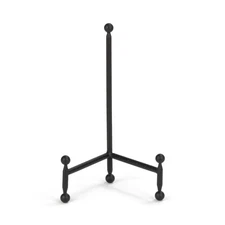 TRIPAR Modern Tripod Easel Display, Black Finish (5.25-Inch Depth, 1 Foot Hei...
