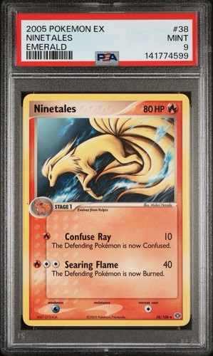 Ninetales graded PSA 9 for sale on eBay