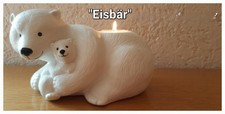 Teelichthalter Eisbären Eisbär-Familie von Partylite 