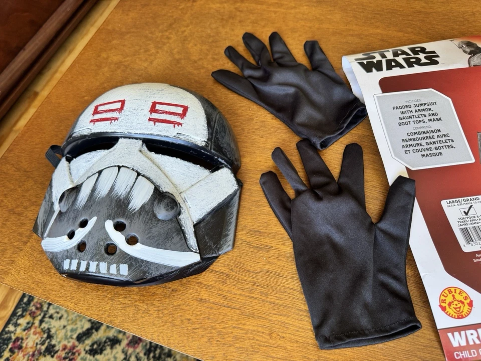 Star Wars The Bad Batch Wrecker Niños Rubíes Talla Niños Grande Disfraz + Máscara Foto 4 de 4