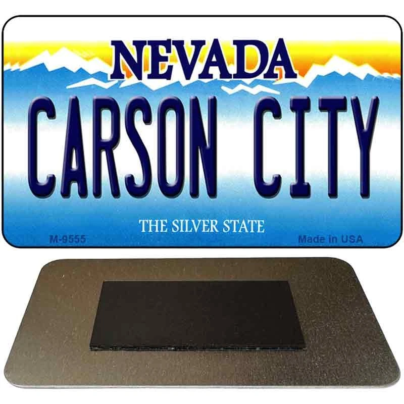 Carson City Nevada Novelty Metal Magnet M-9555 3.5" x 2" Magnet (M) - Image 1 of 1