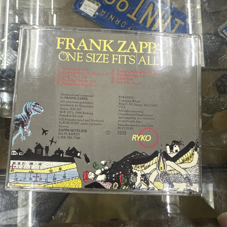 One Size Fits All by Frank Zappa/The Mothers of Invention - 1988 Ryko CD Foto 2 de 4