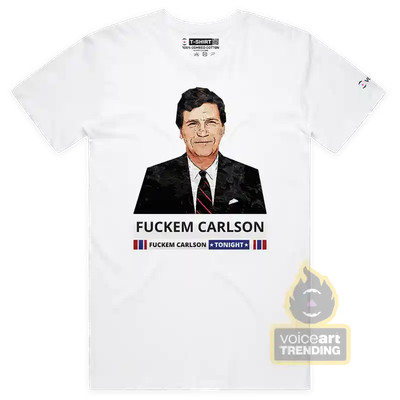 VOICEART Tucker Carlson TV News Funny Meme T-Shirt with Premium Graphics