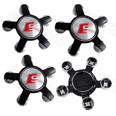WHEEL CENTER hub CAP SLINE 5 Spokes 4F0601165N For A4 A6 A7A8S4 S8 Q3 Q5 Q7