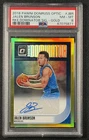 JALEN BRUNSON PSA 2018 PANINI DONRUSS OPTIC ROOKIE DOMINATOR AUTO GOLD PRIZM /10